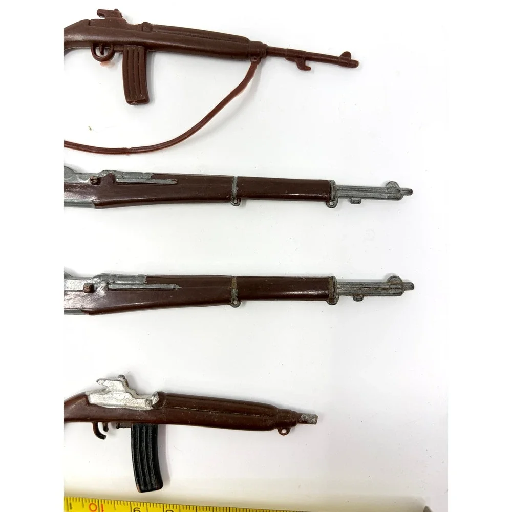 Vintage GI Joe Accessories Lot 4 Rifles M1 Garand Carbine 12 Inch Figures Hasbro